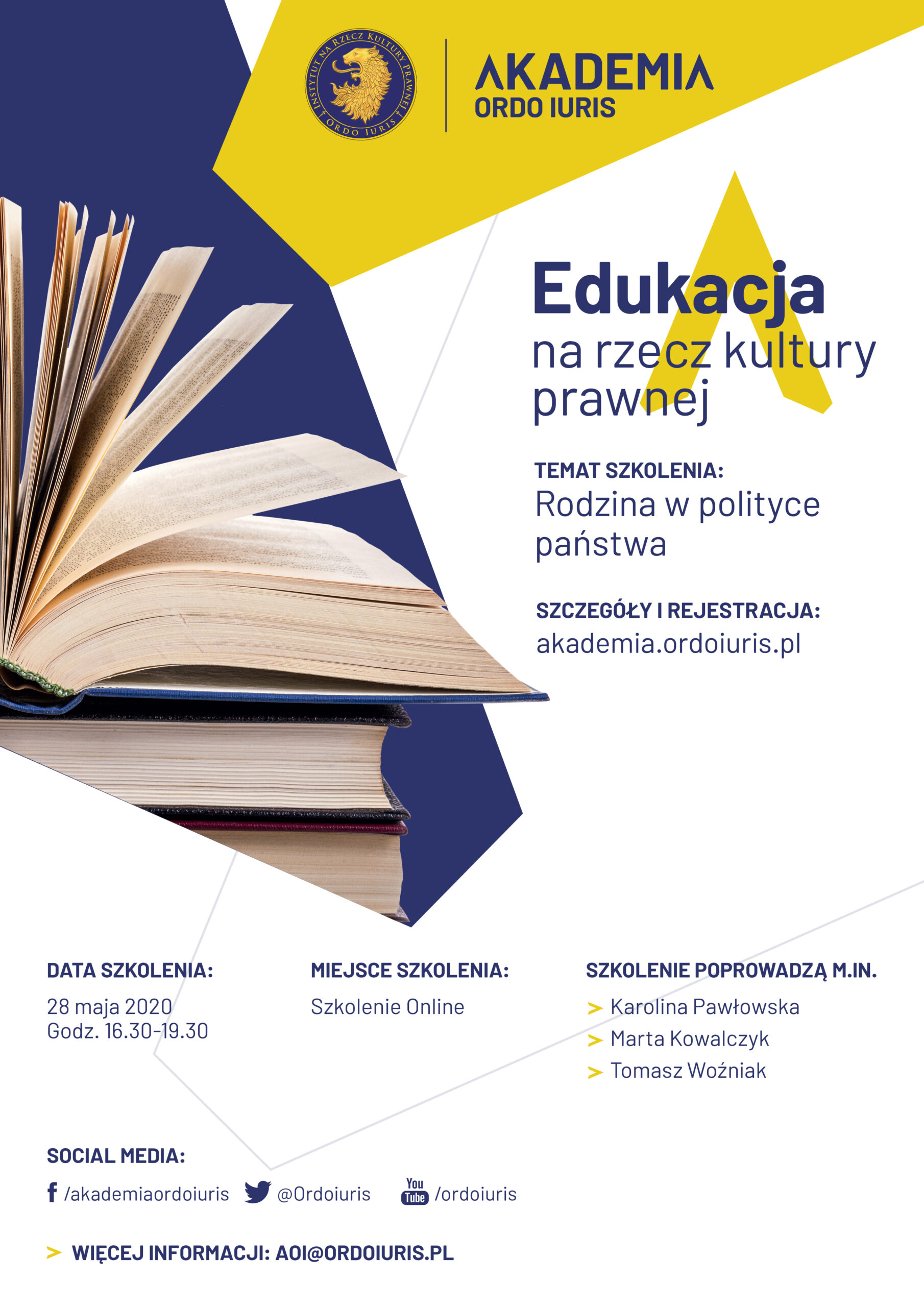 Akademia Ordo Iuris – szkolenie „Rodzina w polityce państwa”