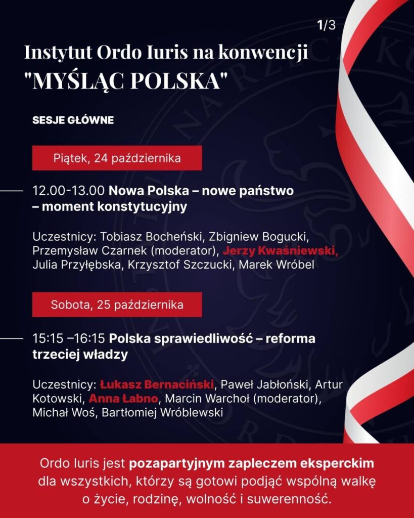 Plakat "Myśląc Polska"